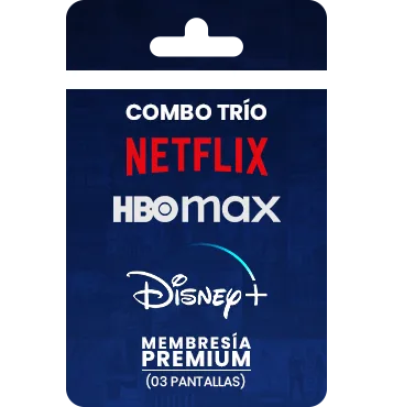 Trío: Netflix - Disney+ - HBO Max